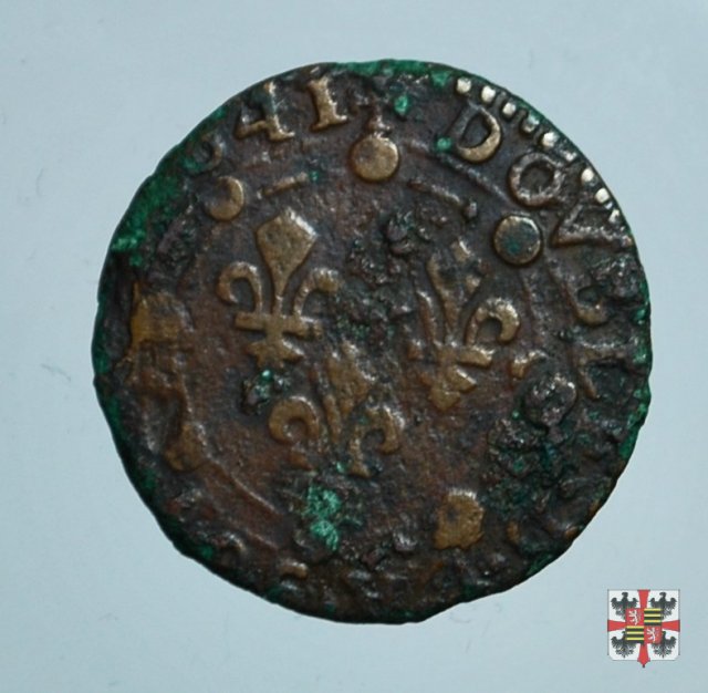Double tournois con i tre gigli 1641 (Charleville)