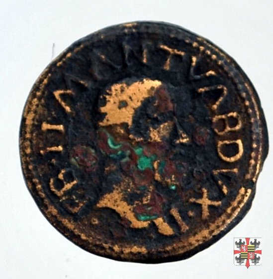 Quattrino o bagattino OLYMPOS e ritratto a d.  (Mantova)