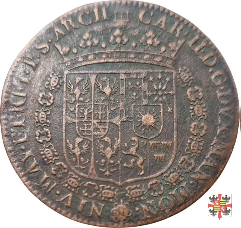 Gettone con Monte Olimpo 1651