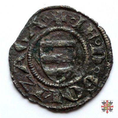 Quattrino con scudo Gonzaga e Virgilio  (Mantova)