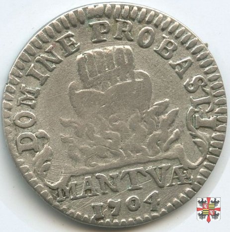 Cavallotto da 10 soldi con data 1704 (Mantova)