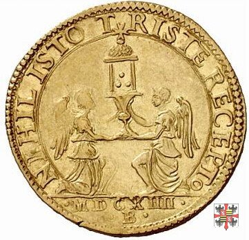 Doppia con i due angeli e il reliquiario 1614 (Mantova)