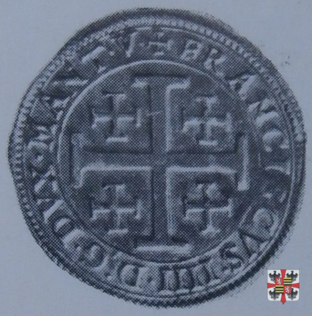 Doppia con la croce di Gerusalemme 1612 (Casale)