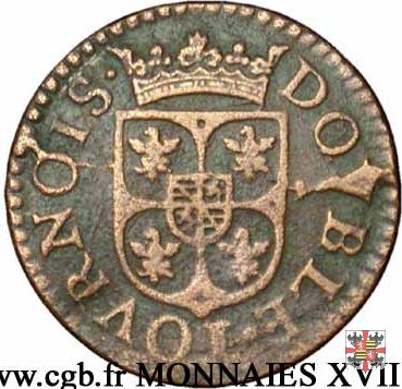 Double tournois con busto a d. 1610 (Charleville)