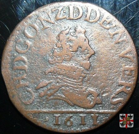 Double tournois con busto a d. 1611 (Charleville)