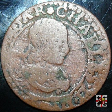 Double tournois con i tre gigli 1640 (Charleville)