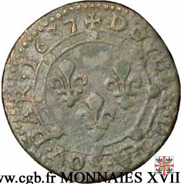 Double tournois con i tre gigli 1637 (Charleville)