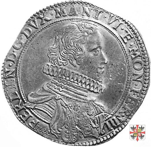 Ducatone con San Giorgio a cavallo e busto a d. 1622 (Casale)