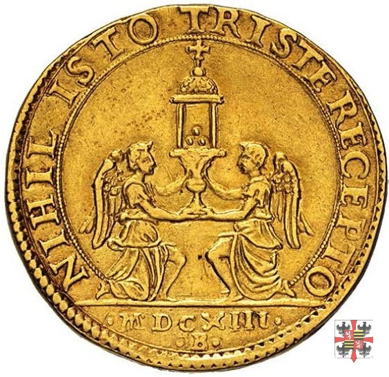 Due doppie con i due angeli e il reliquiario 1613 (Mantova)