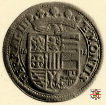 Due doppie con la croce di Gerusalemme 1612 (Casale)