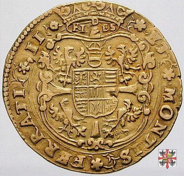 Due doppie con lo stemma e busto a s. 1590 (Mantova)