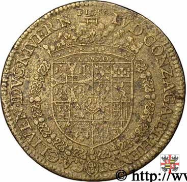 Gettone con l'altare sormontato da nubi e pioggia 1584