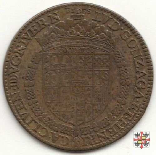 Gettone con l'altare sormontato da nubi e pioggia 1585
