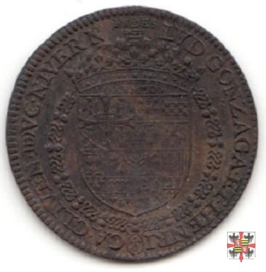 Gettone con l'altare sormontato da nubi e pioggia 1588
