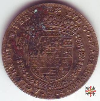 Gettone con l'altare sormontato da nubi e pioggia 1603