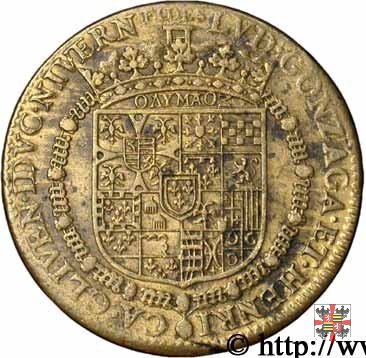 Gettone con l'altare sormontato da nubi e pioggia 1649