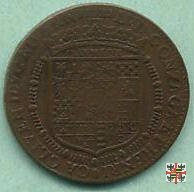 Gettone con l'altare sormontato da nubi e pioggia 1651