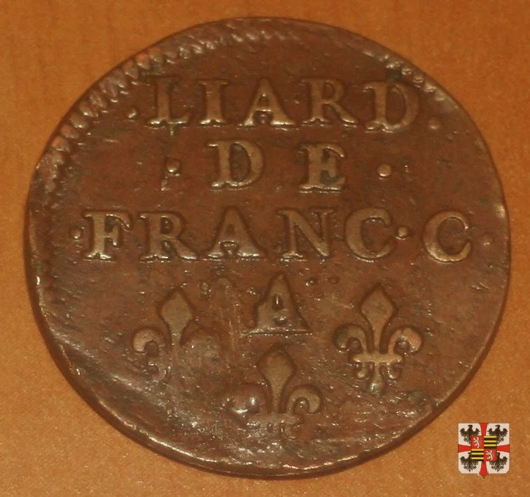 Liard testa coronata 1655 (Charleville)