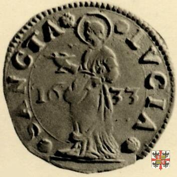 Lira con Santa Lucia 1633 (Mantova)