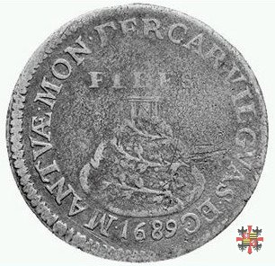 Lira con il monte Olimpo 1689 (Mantova)