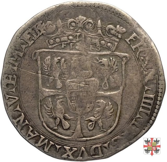 Lira da 20 soldi con Sant'Anselmo 1612 (Mantova)