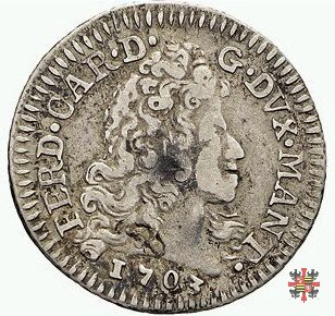 Lira da 40 sesini col trofeo d'armi 1703 (Mantova)