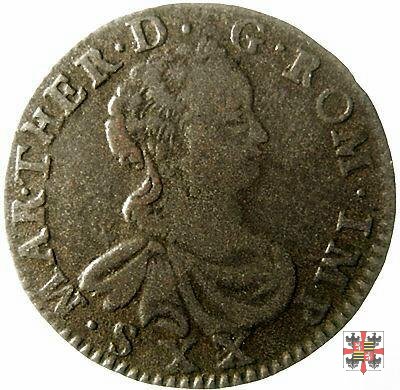 Lira da venti soldi 1756 (Mantova)