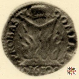 Mezza Lira da 10 soldi col crogiuolo 1612 (Mantova)