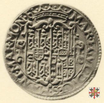 1/2 lira o 1/2 terzo di scudo d'argento col cervo 1562 (Casale)