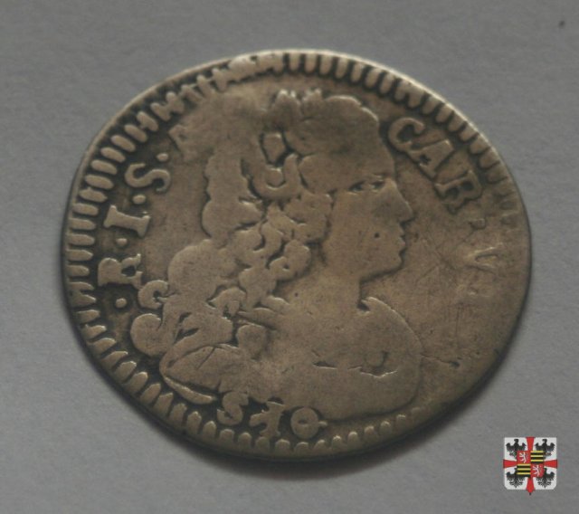 Mezza lira da dieci soldi 1732 (Mantova)