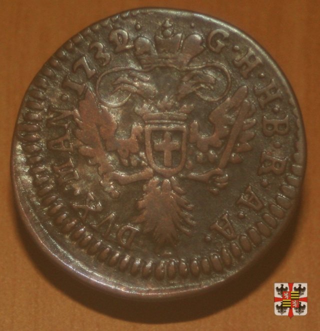 Mezza lira da dieci soldi 1732 (Mantova)