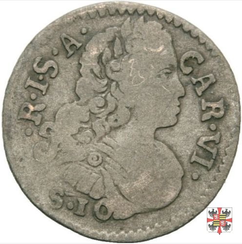 Mezza lira da dieci soldi 1735 (Mantova)