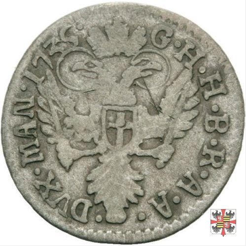 Mezza lira da dieci soldi 1735 (Mantova)