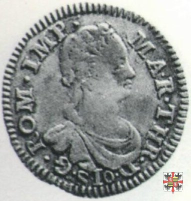 Mezza lira da dieci soldi 1750 (Mantova)