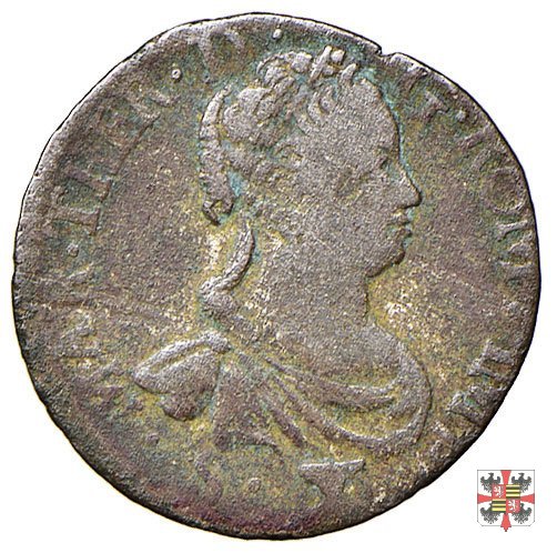 Mezza lira da dieci soldi 1757 (Mantova)