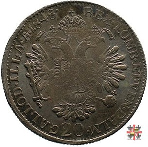 Mezzo fiorino da 20 Kreuzer 1848 (Mantova)