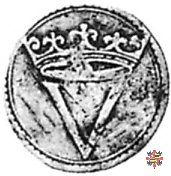 Mezzo grossetto con V coronata di 1° tipo  (Mantova)