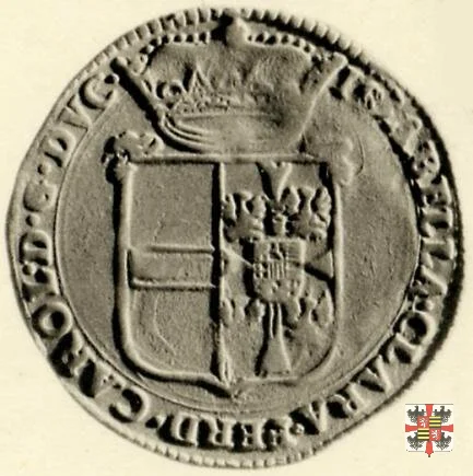 Mezzo scudo con la croce trilobata 1666 (Mantova)