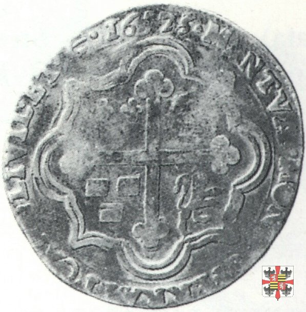 Mezzo scudo con la croce trilobata 1675 (Mantova)