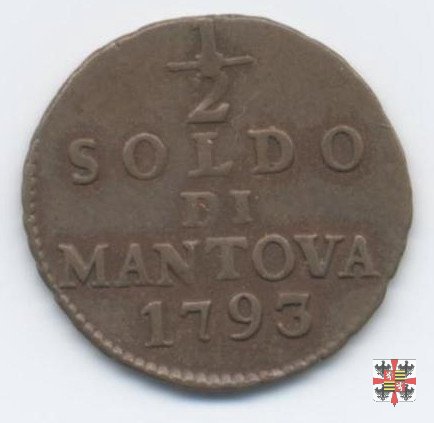 Mezzo soldo 1793 (Mantova)