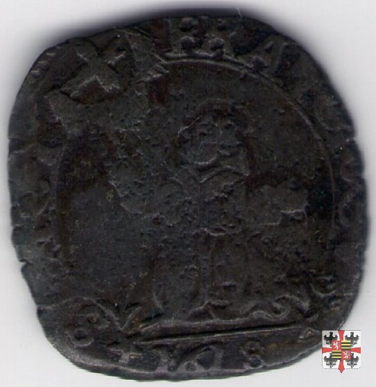 Parpagliola o cavallotto con San Francesco 1618 (Casale)