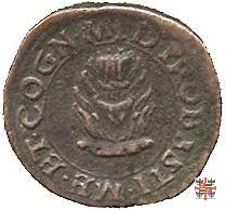 Quattrino o bagattino con il crogiuolo  (Mantova)