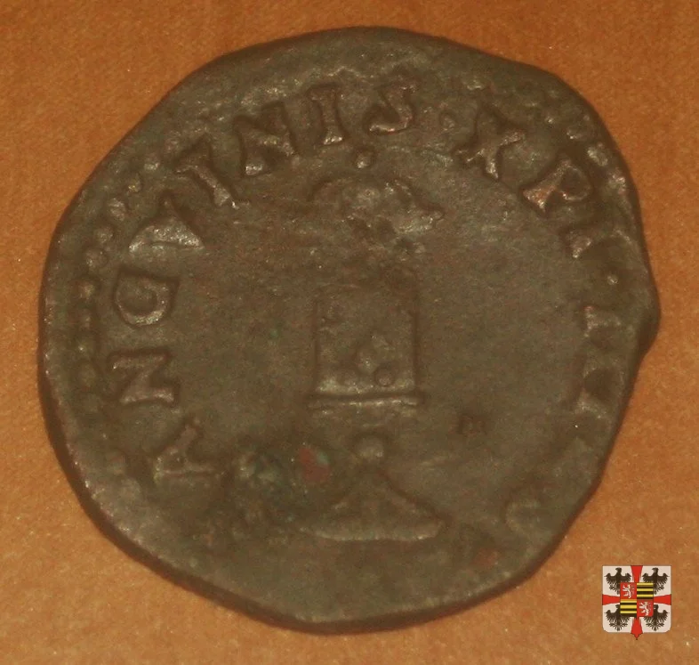 Quattrino o bagattino con il reliquiario  (Mantova)