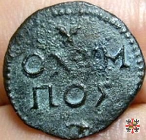 Quattrino o bagattino con la scritta OLYMPOS  (Mantova)