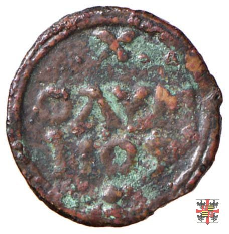 Quattrino o bagattino OLYMPOS e ritratto a d.  (Mantova)