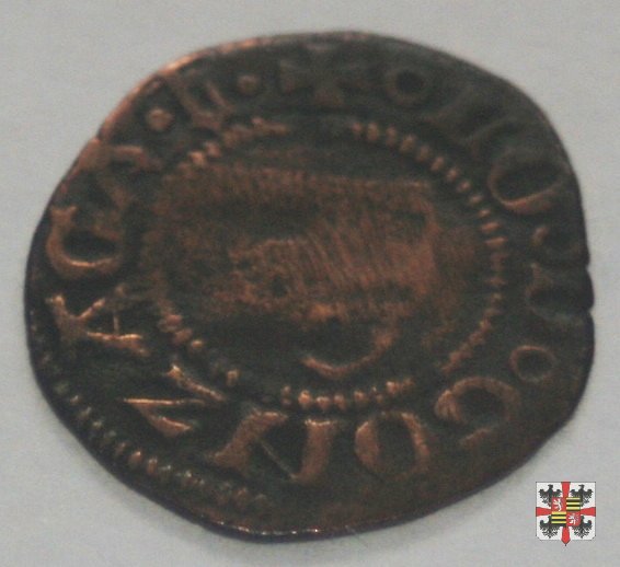 Quattrino con scudo Gonzaga e Virgilio  (Mantova)