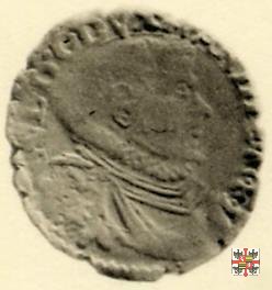 Soldo con corso d'acqua e busto a d. 1580 (Casale)