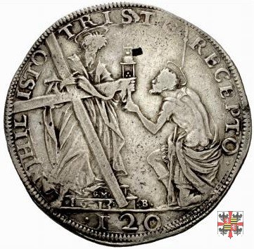 Tallero con S.Andrea e S.Longino 1613 (Mantova)