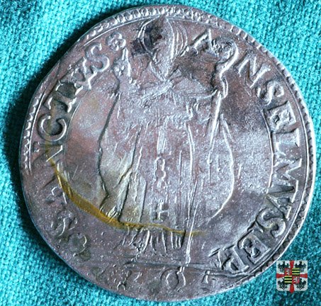 Lira da 20 soldi con Sant'Anselmo  (Mantova)