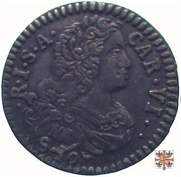 Mezza lira da dieci soldi 1733 (Mantova)